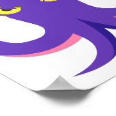 タコ紫イカ ポスター (角)