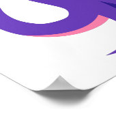 タコ紫イカ ポスター (角)