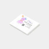 タコ紫色の青い水色の赤ちゃんシャワーシーアニ ポストイット (アングル)