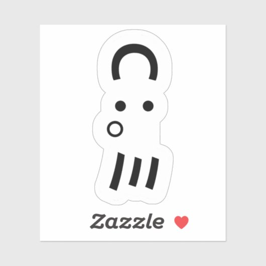 タコ絵文字日本の顔文字ステッカー シール (シート)