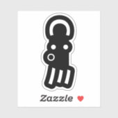 タコ絵文字日本の顔文字 シール (シート)