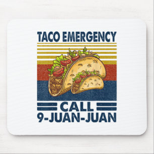 タコ緊急電話9 Juan Juan おもしろい Cinco De May マウスパッド