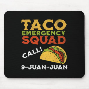 タコ緊急電話9 Juan Juan おもしろい Cinco De May マウスパッド