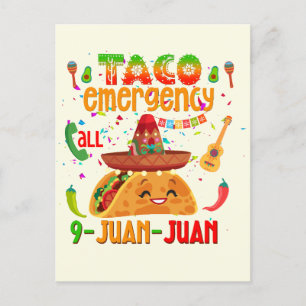 タコ緊急電話9 JUAN JUAN Cinco de Mayo ポストカード