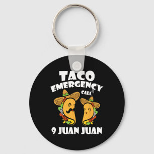 タコ緊急電話9 Juan Juan Cinco De Mayo Mexi キーホルダー