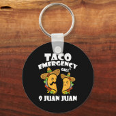 タコ緊急電話9 Juan Juan Cinco De Mayo Mexi キーホルダー (正面)