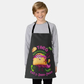 タコ緊急電話9 Juan Juan Mexican Food Lover エプロン (着用した状態)