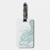 タコ緑の半分 ラゲッジタグ (裏面縦)