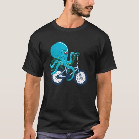タコ自転車タコ自転車シーアニメーション Tシャツ (正面)