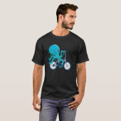 タコ自転車タコ自転車シーアニメーション Tシャツ (正面フル)