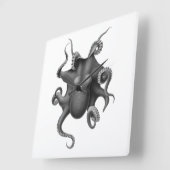 タコ航海のアクリル時計 スクエア壁時計 (傾斜)