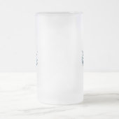 タコ航海のクラーケン沿岸ビーチ海ブルー フロストグラスビールジョッキ (中央)