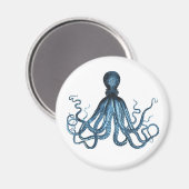 タコ航海のクラーケン沿岸海ビーチ海 マグネット (正面/裏面)