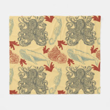 タコ航海のシーモンスターイラストレーション