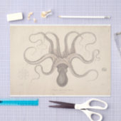 タコ航海のスクリプトEphemera Decompage 薄葉紙 (クラフト)