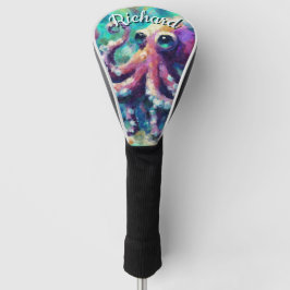 タコ航海のビーチ沿岸パーソナライズされた ゴルフヘッドカバー