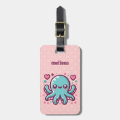 タコ荷物タグ ラゲッジタグ (正面縦)