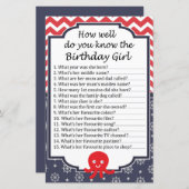 タコ誕生日の女の子のことよくご存じ (正面/裏面)