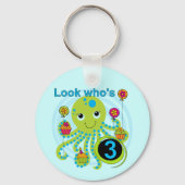 タコ誕生日Tシャツとギフト キーホルダー (正面)