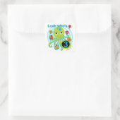 タコ誕生日Tシャツとギフト スクエアシール (バッグ)