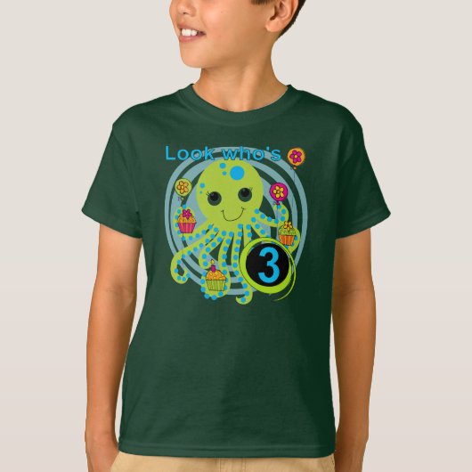 タコ誕生日Tシャツとギフト Tシャツ (正面)