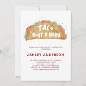 タコ'赤ちゃんシャワーのメキシコのフィエスタについて 招待状 (正面)