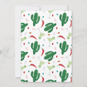 タコ'赤ちゃんシャワーのメキシコのフィエスタについて 招待状 (裏面)