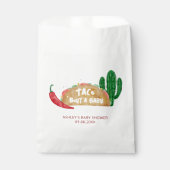 タコ'赤ちゃんシャワーフェスタパーソナライズされたの フェイバーバッグ (正面)
