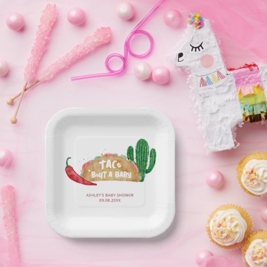 タコ'赤ちゃんシャワーフェスタパーソナライズされたの ペーパープレート (パーティー)