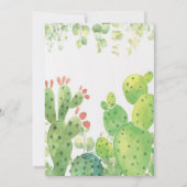 タコ赤ちゃんシャワー招待タコ赤ちゃん女の子について 招待状 (裏面)