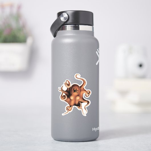 タコ赤 シール (HydroFlask)