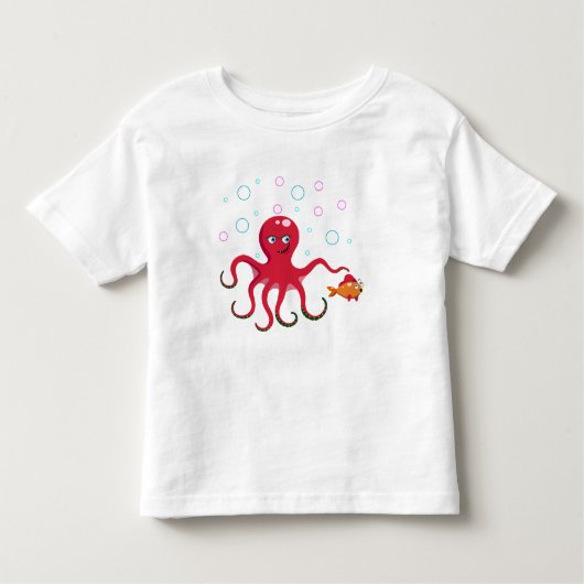 タコ赤 トドラーTシャツ (正面)