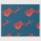 タコ赤 ラッピングペーパー (フラット)