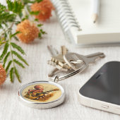 タコ遊のギターヴィンテージ音楽 キーホルダー (側面)