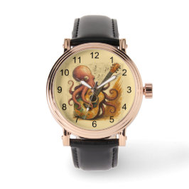 タコ遊のギターヴィンテージ音楽 腕時計