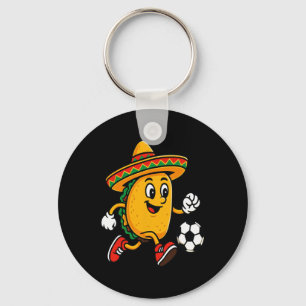 タコ遊のサッカー・メキシコのシンコ・デ・マヨ・ソンブレロ キーホルダー