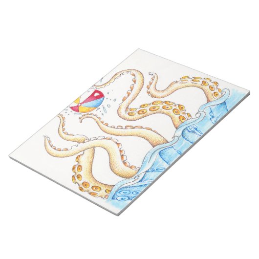 タコ遊のビーチ ノートパッド (アングル)