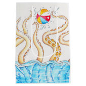 タコ遊のビーチ ミディアムペーパーバッグ (裏面)