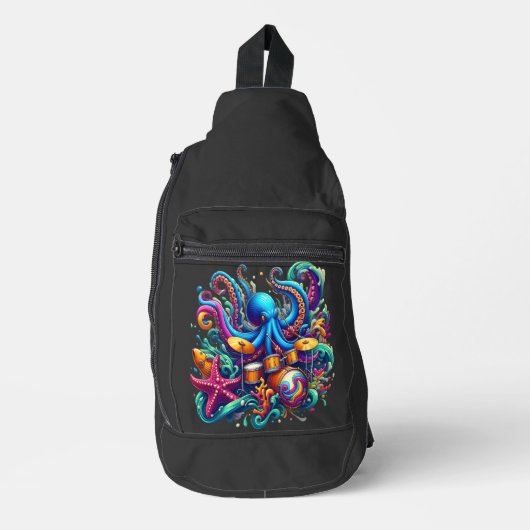 タコ遊の太鼓パーカッシブ海響 スリングバッグ (正面)