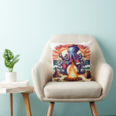 タコ遊ズドラムズアットサンセットビーチキャンプファイア クッション (椅子)