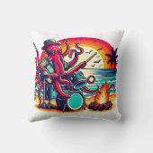 タコ遊ズドラムズアットサンセットビーチパーティー クッション (裏面)