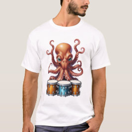 タコ遊ドラムtシャツ tシャツ