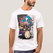 タコ遊ドラムtシャツ tシャツ (正面)