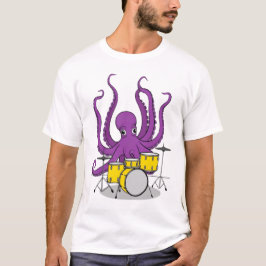 タコ遊ドラムtシャツ tシャツ