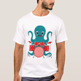 タコ遊ドラムtシャツ tシャツ
