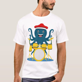 タコ遊ドラムtシャツ tシャツ