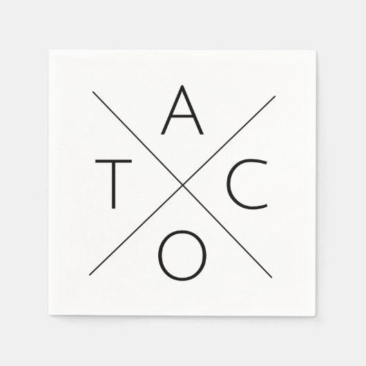 タコ遊(Fixer Upper, Waco) Word Art スタンダードカクテルナプキン (正面)