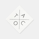 タコ遊(Fixer Upper, Waco) Word Art スタンダードカクテルナプキン (角)