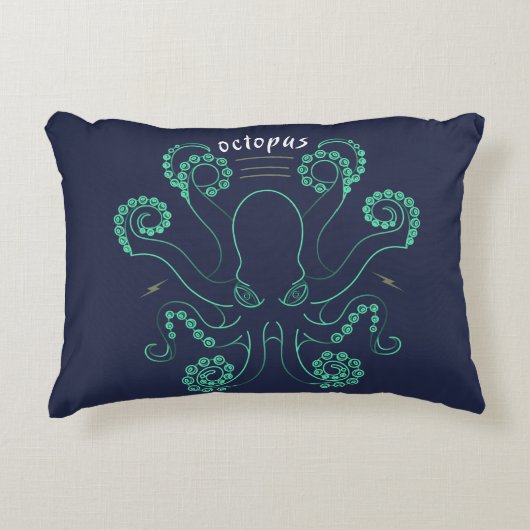 タコ頭足類の触手 アクセントクッション (正面)