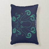 タコ頭足類の触手 アクセントクッション (正面(垂直))